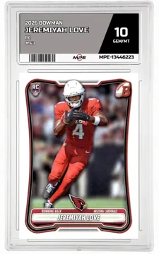 2026 BOWMAN RC #143 JEREMIYAH LOVE MPE 10 GEM/MT — graded card up for auction