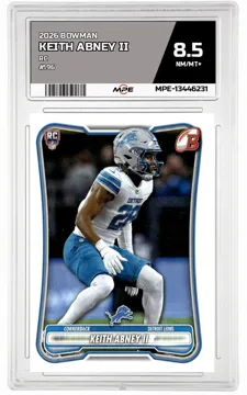 2026 BOWMAN RC #196 KEITH ABNEY II MPE 8.5 NM/MT+ — graded card up for auction