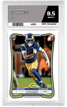 2026 BOWMAN RC #133 CJ DANIELS MPE 8.5 NM/MT+ — graded card up for auction