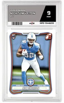 2026 BOWMAN #147 NICK SINGLETON MPE 9 MINT — graded card up for auction