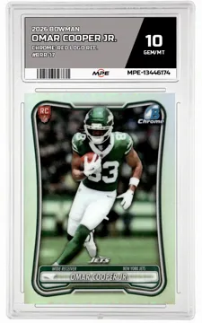 2026 BOWMAN CHROME-RED LOGO REF. #BRR-17 OMAR COOPER JR. MPE 10 GEM/MT — graded card up for auction