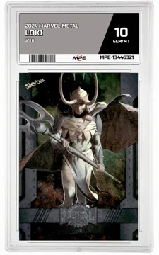 2024 MARVEL METAL #118 LOKI MPE 10 GEM/MT — graded card up for auction