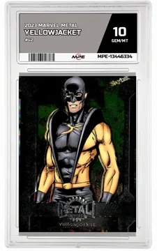 2023 MARVEL METAL #42 YELLOWJACKET MPE 10 GEM/MT — graded card up for auction