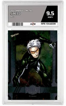 2023 MARVEL METAL #167 SPEED MPE 9.5 MINT+ — graded card up for auction