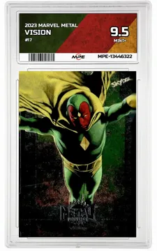 2023 MARVEL METAL #17 VISION MPE 9.5 MINT+ — graded card up for auction