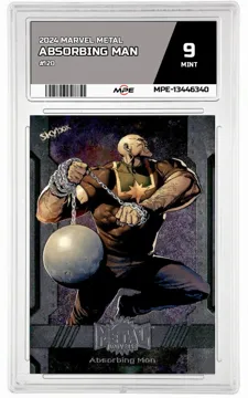 2024 MARVEL METAL #120 ABSORBING MAN MPE 9 MINT — graded card up for auction