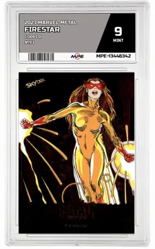 2023 MARVEL METAL COPPER #193 FIRESTAR MPE 9 MINT — graded card up for auction