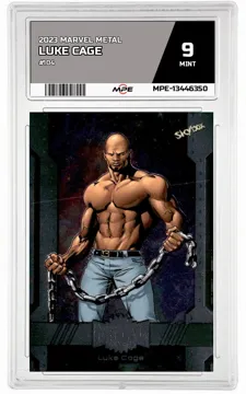 2023 MARVEL METAL #104 LUKE CAGE MPE 9 MINT — graded card up for auction