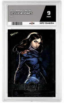2023 MARVEL METAL #80 JESSICA JONES MPE 9 MINT — graded card up for auction