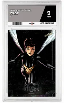 2023 MARVEL METAL #1 WASP MPE 9 MINT — graded card up for auction