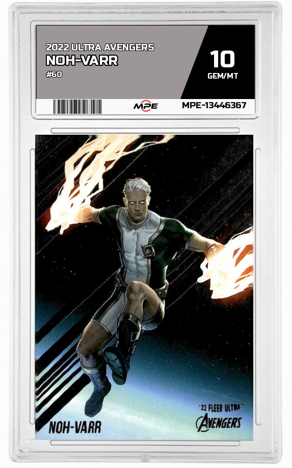 2022 ULTRA AVENGERS #60 NOH-VARR MPE 10 GEM/MT — graded card auctioned from the MPE vault