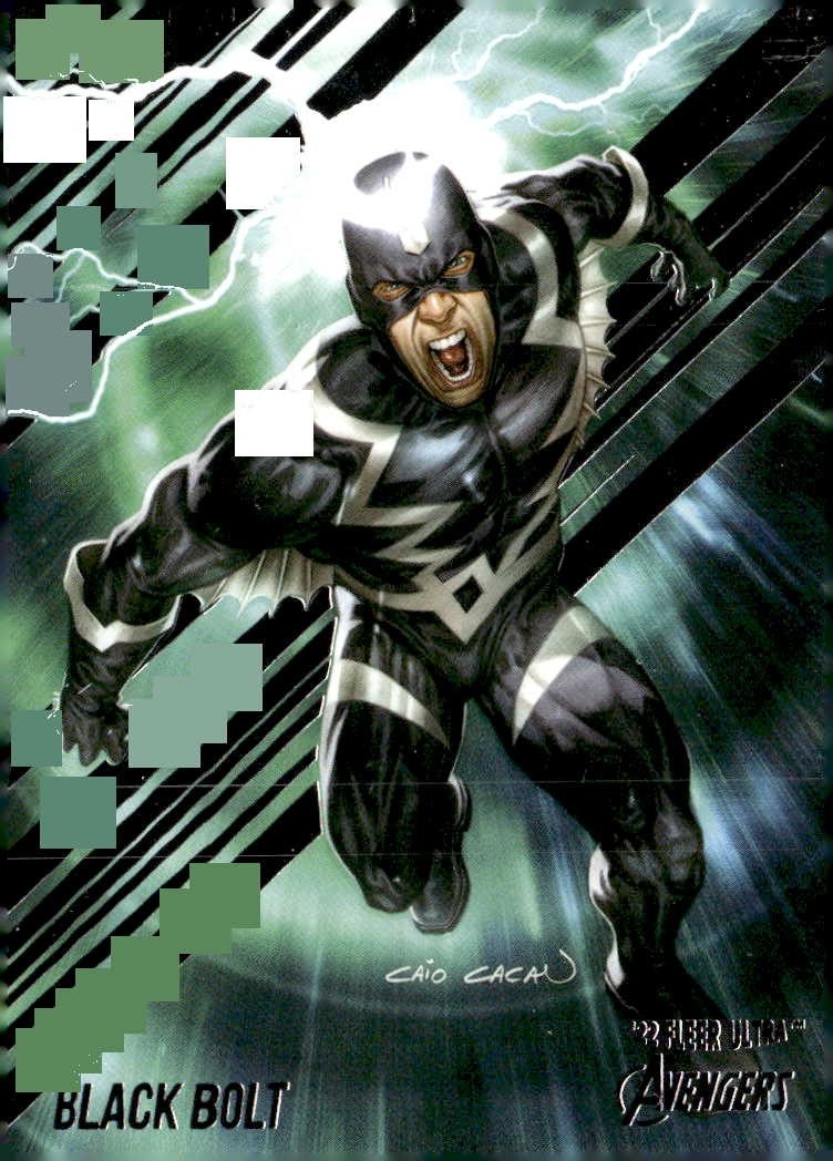 2022 Ultra Avengers Black Bolt graded slab