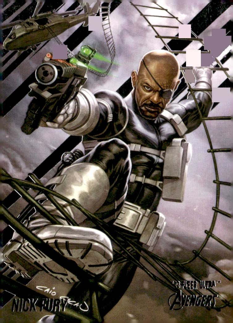 2022 Ultra Avengers Nick Fury graded slab
