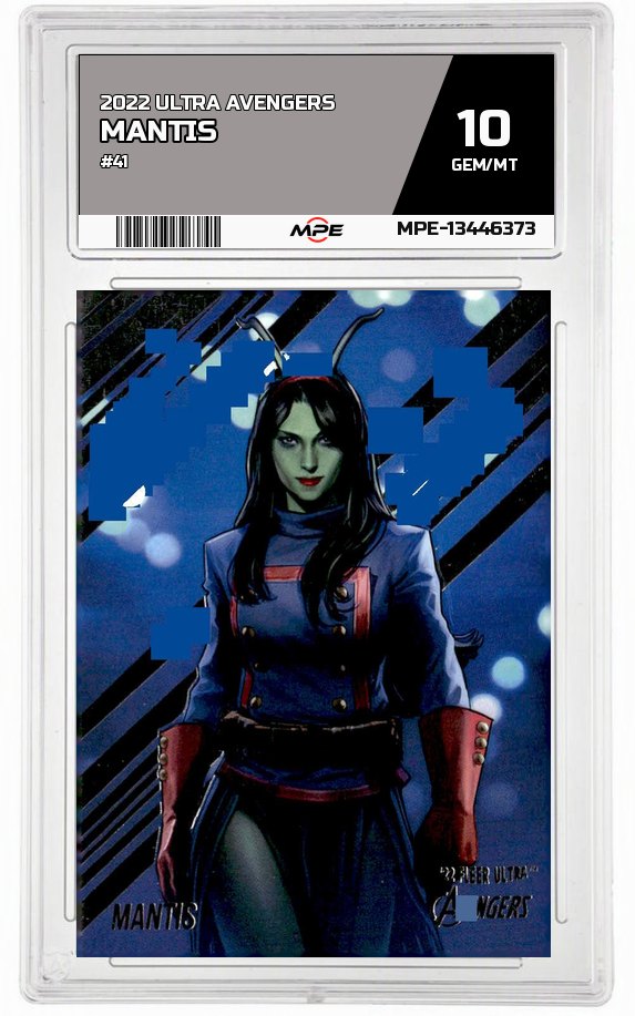 2022 ULTRA AVENGERS #41 MANTIS MPE 10 GEM/MT — graded card auctioned from the MPE vault