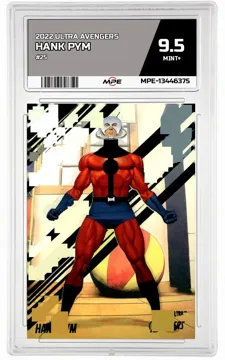 2022 ULTRA AVENGERS #25 HANK PYM MPE 9.5 MINT+ — graded card up for auction