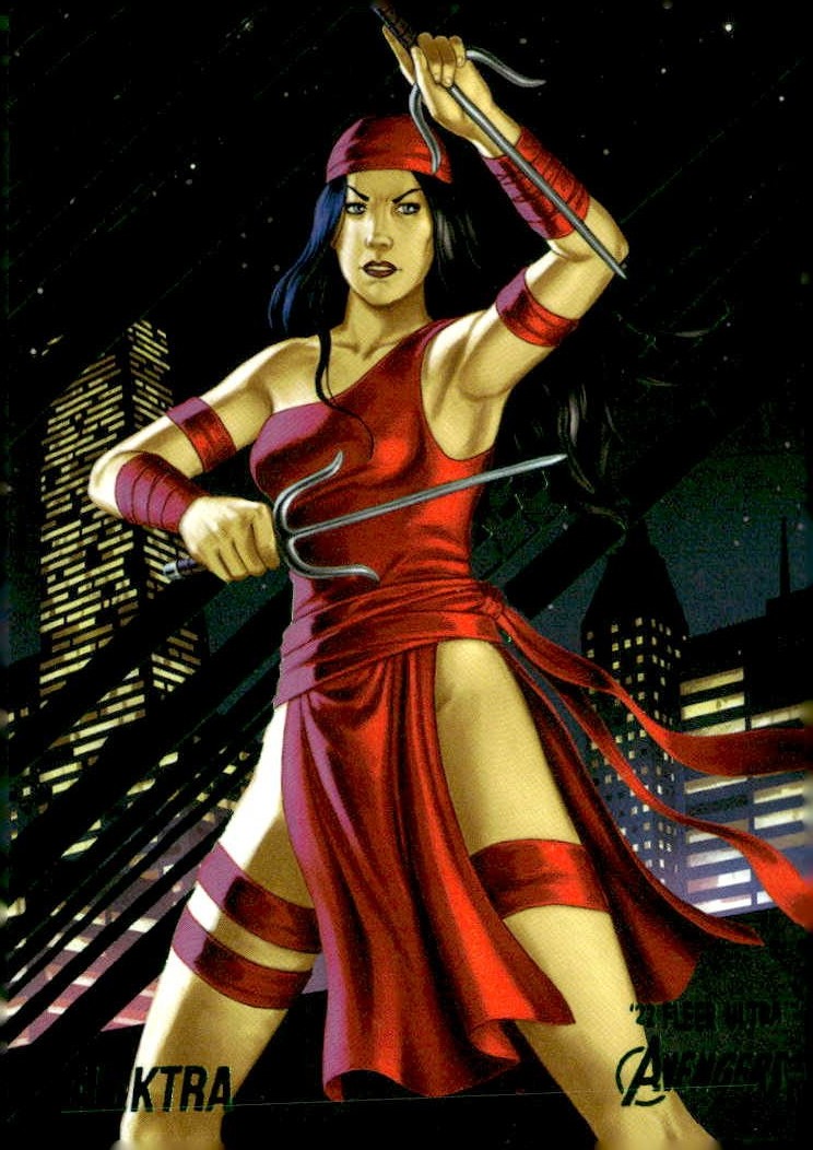 2022 Ultra Avengers Elektra graded slab