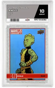 2021 MARVEL ANNUAL BLUE #5 ANOLE MPE 10 GEM/MT — graded card up for auction