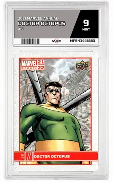 2021 MARVEL ANNUAL #19 DOCTOR OCTOPUS MPE 9 MINT — graded card up for auction