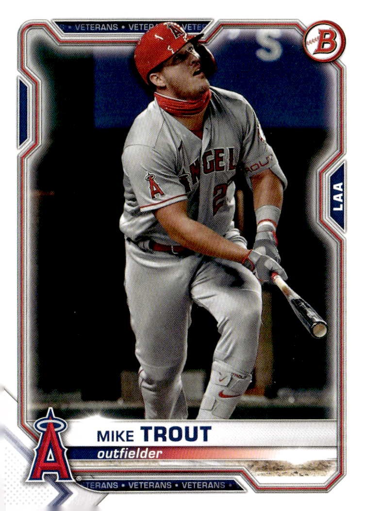 2021 Bowman Mike Trout graded slab