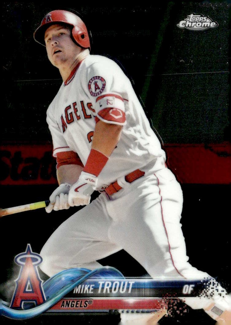 2018 Topps Chrome Mike Trout graded slab