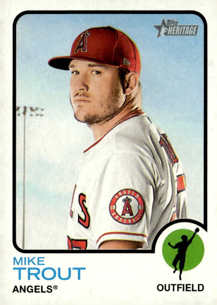 2022 Topps Heritage Mike Trout graded slab