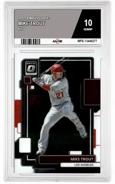 2022 DONRUSS OPTIC #157 MIKE TROUT MPE 10 GEM/MT — graded card up for auction