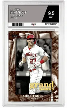 2024 TOPPS GRAND GAMERS #GOG-20 MIKE TROUT MPE 9.5 MINT+ — graded card up for auction