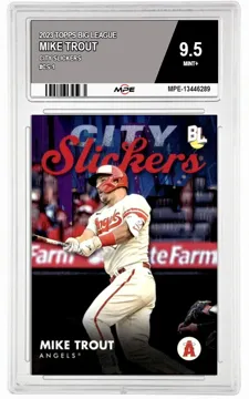 2023 TOPPS BIG LEAGUE CITY SLICKERS #CS-1 MIKE TROUT MPE 9.5 MINT+ — graded card up for auction