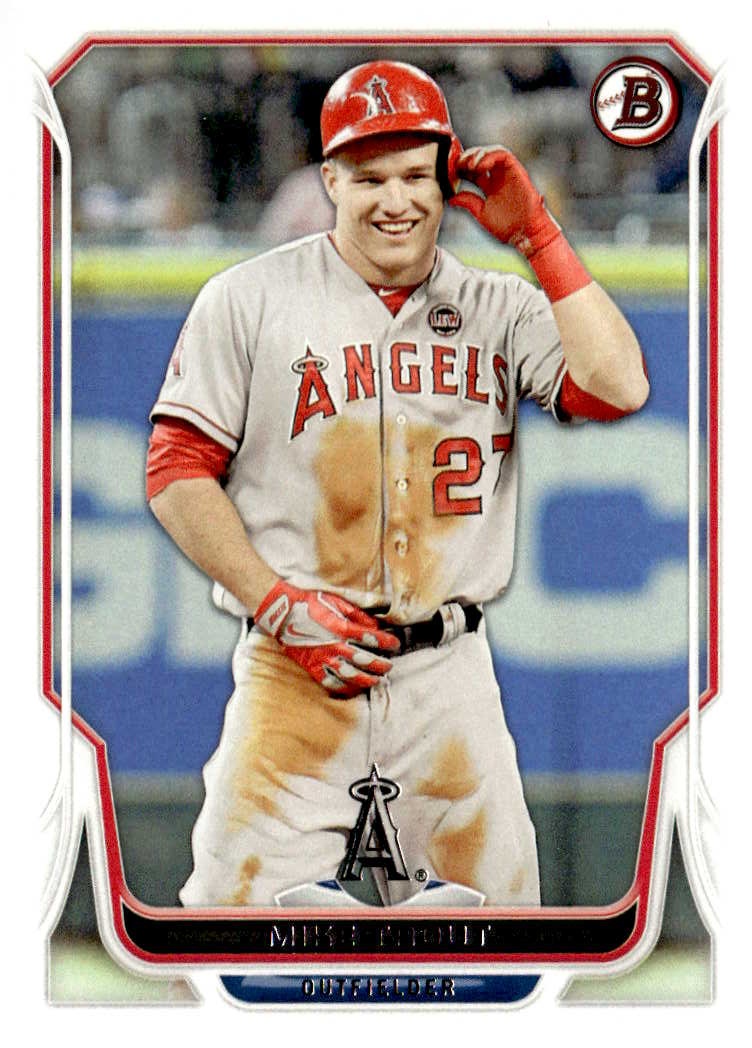 2014 Bowman Mike Trout graded slab