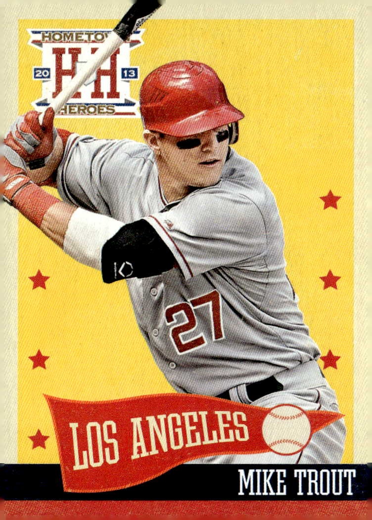 2013 Hometown Heroes Mike Trout graded slab