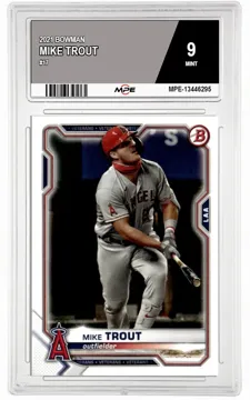 2021 BOWMAN #17 MIKE TROUT MPE 9 MINT — graded card up for auction