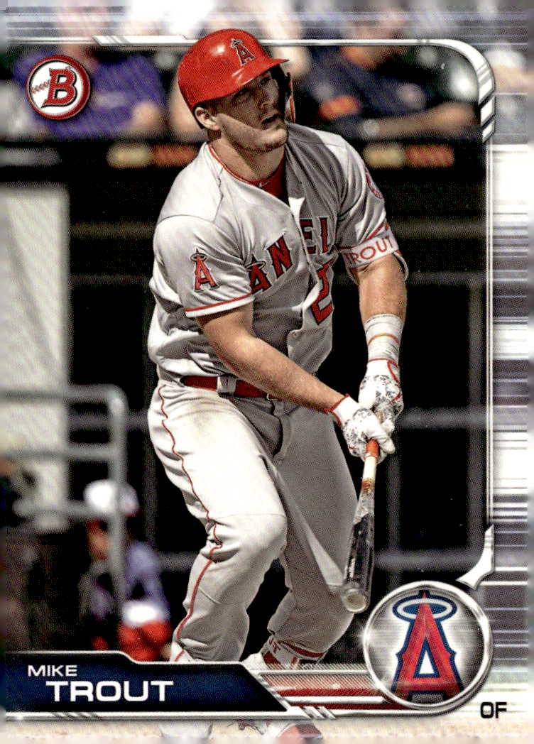 2019 Bowman Mike Trout graded slab