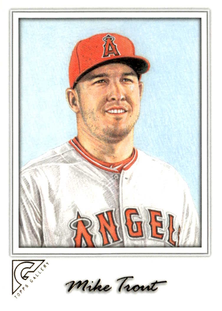 2017 Topps Gallery Mike Trout graded slab
