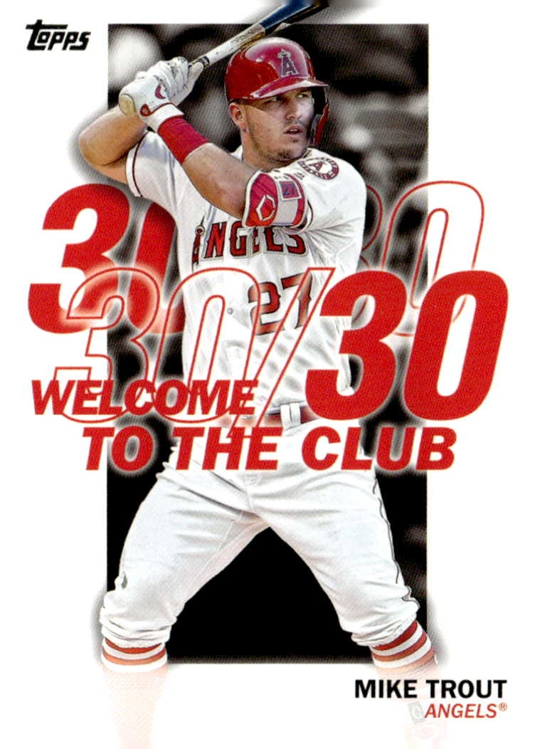 2023 Topps 30 30 Club Mike Trout graded slab