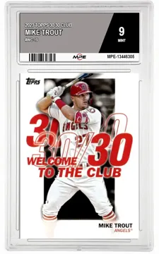 2023 TOPPS 30 30 CLUB #WC-15 MIKE TROUT MPE 9 MINT — graded card up for auction