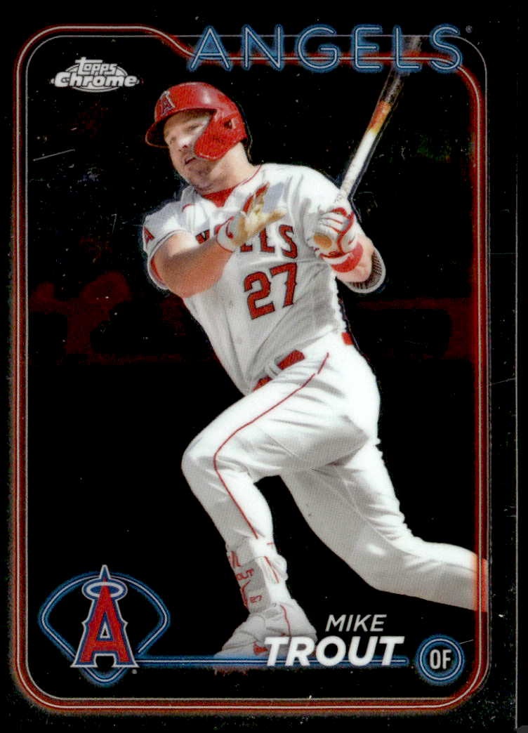 2024 Topps Chrome Mike Trout graded slab