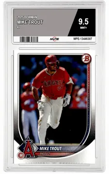 2025 BOWMAN #1 MIKE TROUT MPE 9.5 MINT+ — graded card up for auction