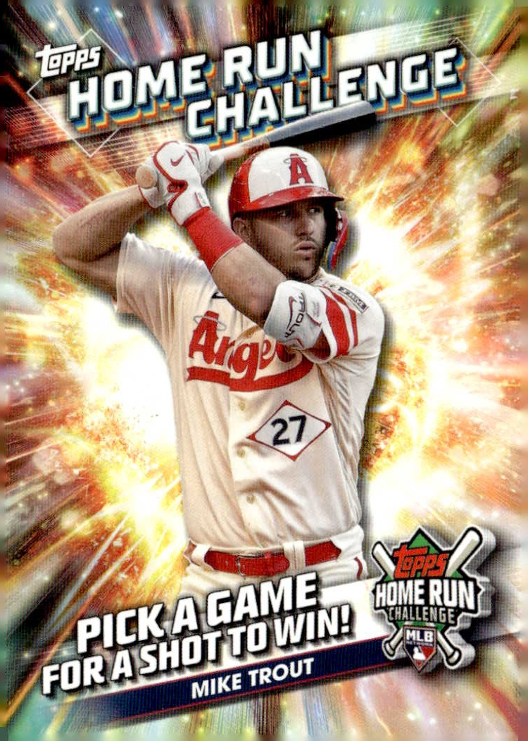 2024 Topps Home Run Challenge Mike Trout graded slab