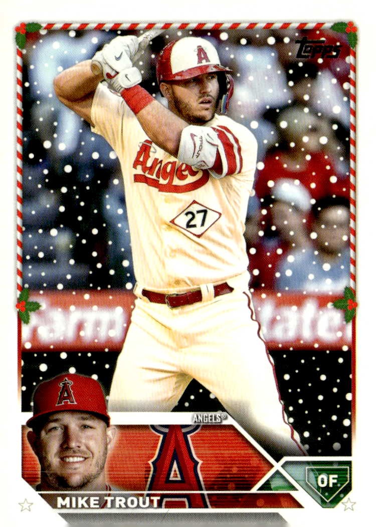 2023 Topps Holiday Mike Trout graded slab