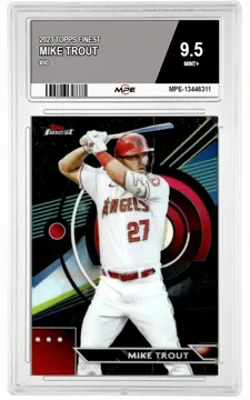 2023 TOPPS FINEST #90 MIKE TROUT MPE 9.5 MINT+ — graded card up for auction