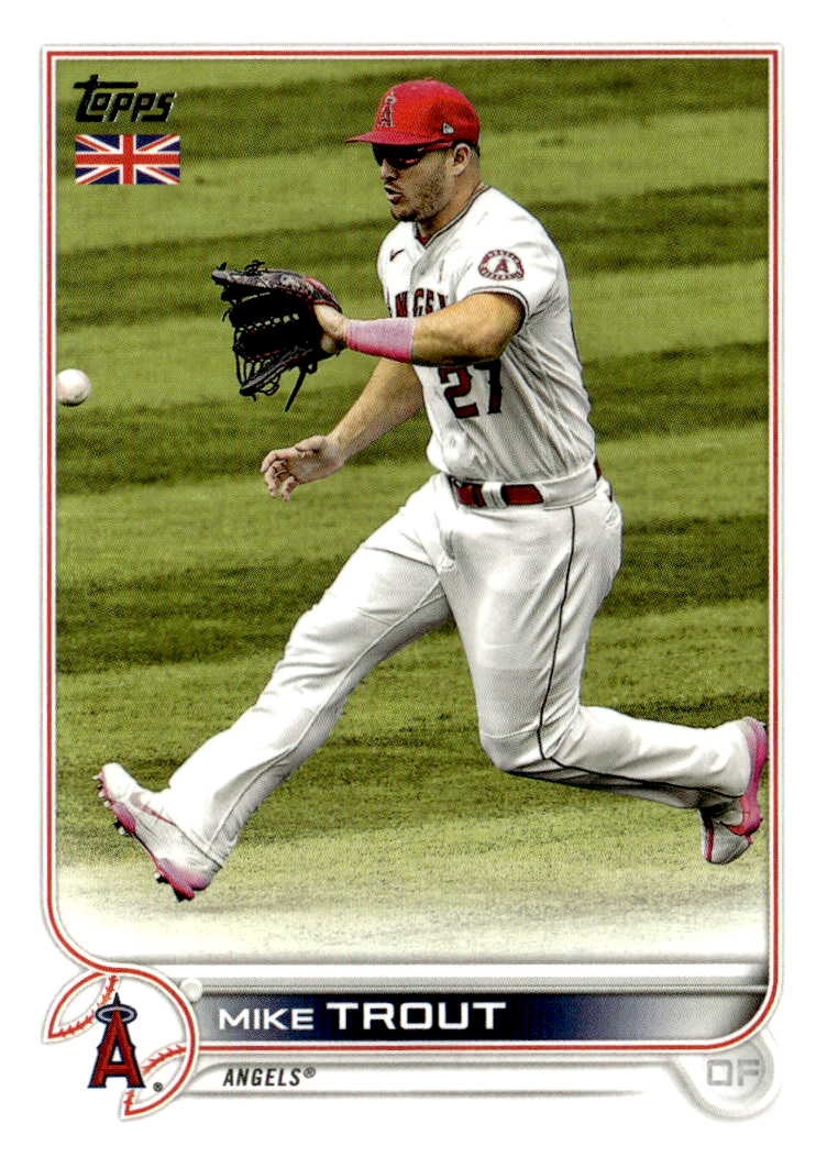 2022 Topps Uk Edition Mike Trout graded slab