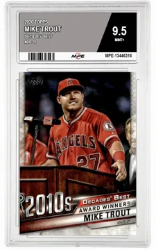 2020 TOPPS DECADES' BEST #DB-93 MIKE TROUT MPE 9.5 MINT+ — graded card up for auction