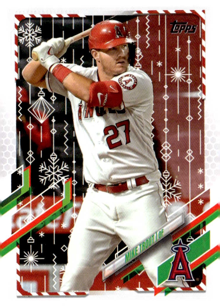 2021 Topps Holiday Mike Trout graded slab