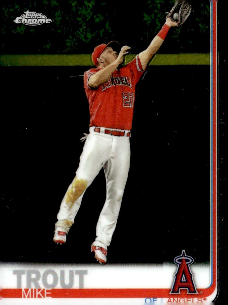 2019 Topps Chrome Mike Trout graded slab