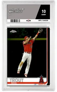 2019 TOPPS CHROME #200 MIKE TROUT MPE 10 GEM/MT — graded card up for auction