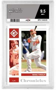 2021 CHRONICLES #27 MIKE TROUT MPE 9.5 MINT+ — graded card up for auction
