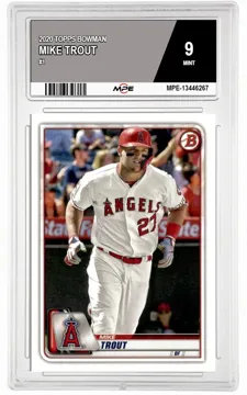 2020 TOPPS BOWMAN #1 MIKE TROUT MPE 9 MINT — graded card up for auction