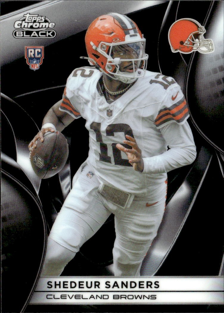 2025 Topps Chrome Black Shedeur Sanders graded slab