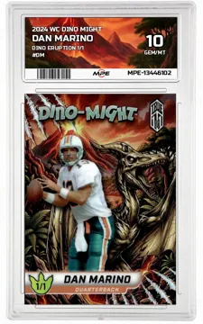2024 WC DINO MIGHT DINO ERUPTION 1/1 #DM DAN MARINO MPE 10 GEM/MT — graded card up for auction