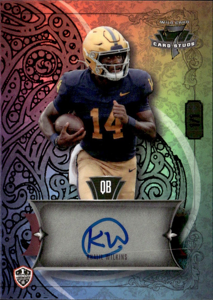 2028 Wc 7 Card Studs Khalil Wilkins graded slab